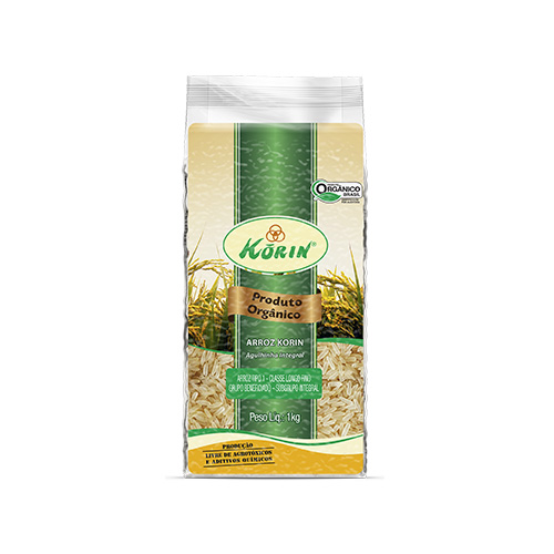 Arroz Korin Agulhinha Orgânico Integral - Natural da Terra