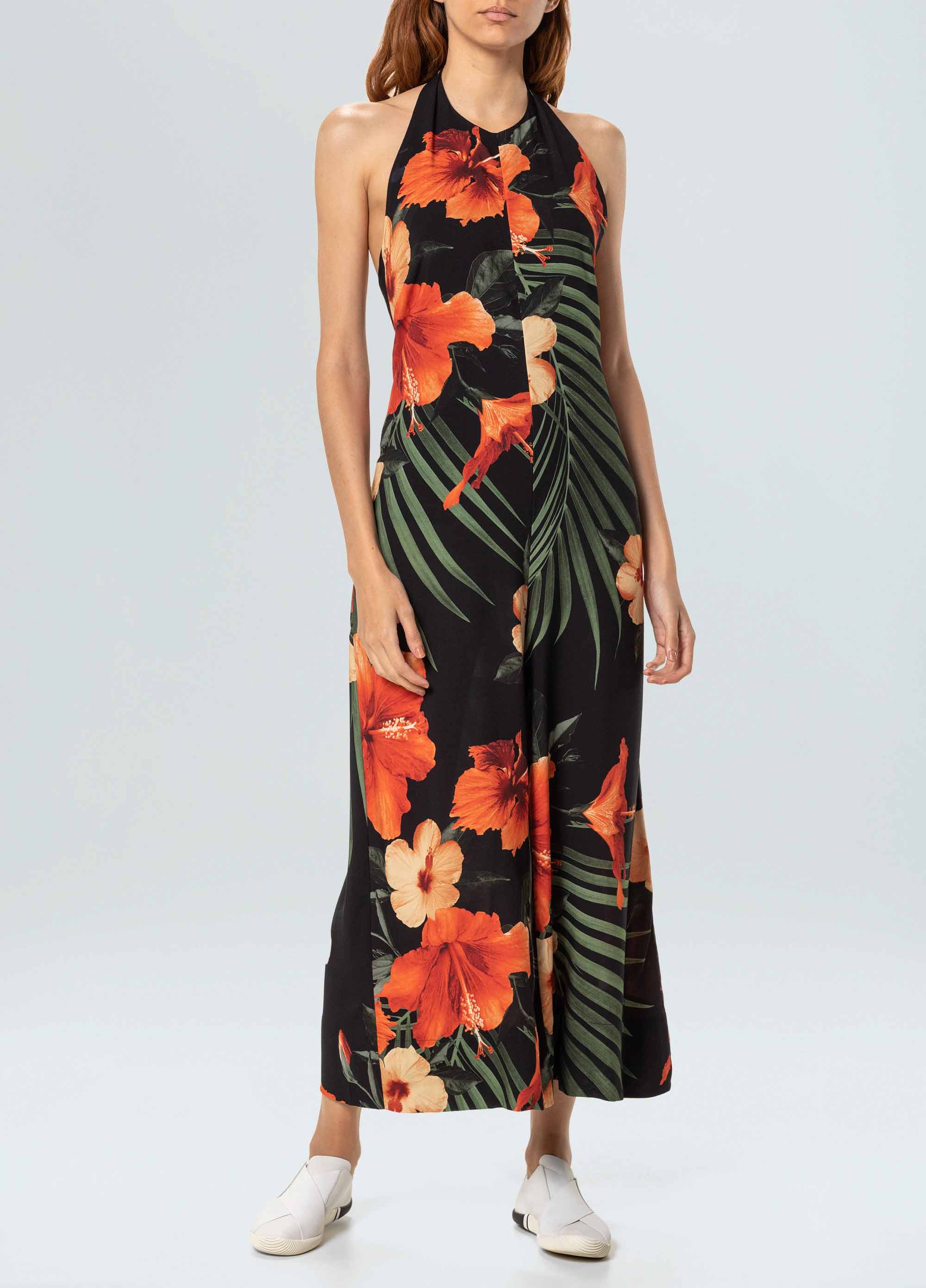 Macacao Hibisco Night Decote - OSKLEN